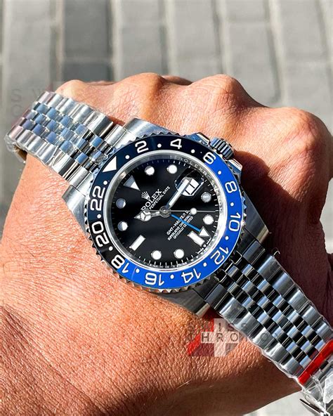 rolex gmt batman with jubilee|rolex batman gmt master 2.